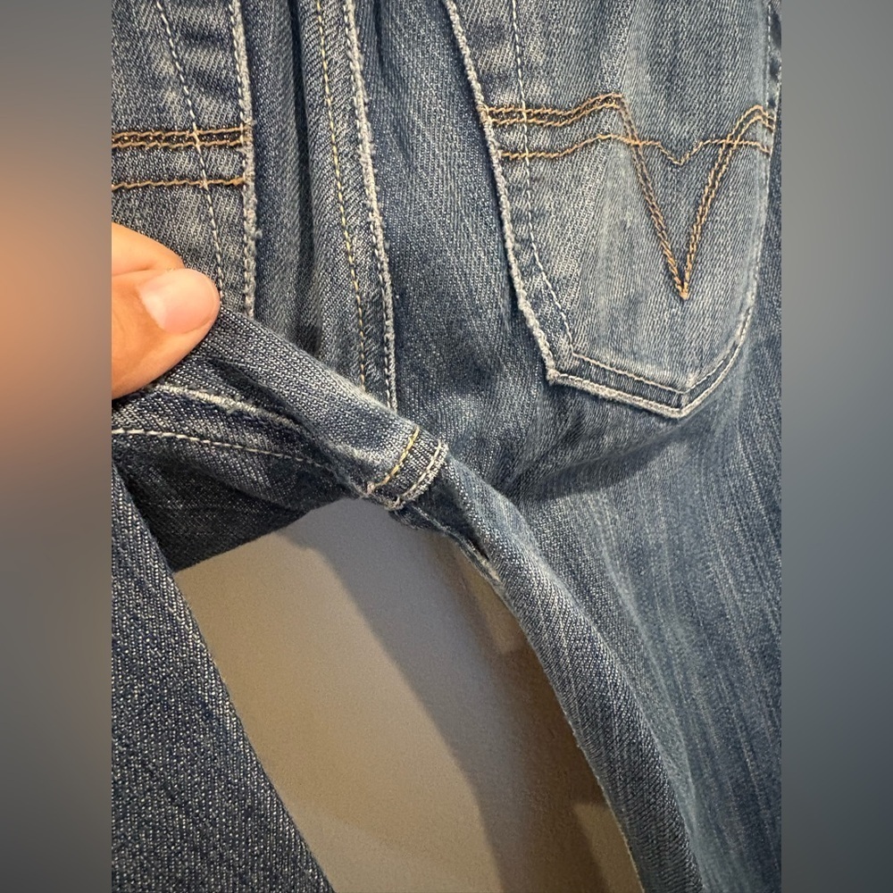 Diesel Liv Women's Slim Straight Ankle Jeans 26x24 Dark Blue Stretch Italy Y2K - Picture 13 of 16